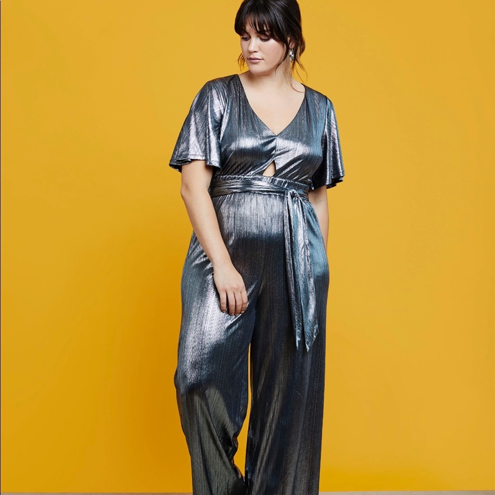 R29 x ELOQUII Metallic Jumpsuit